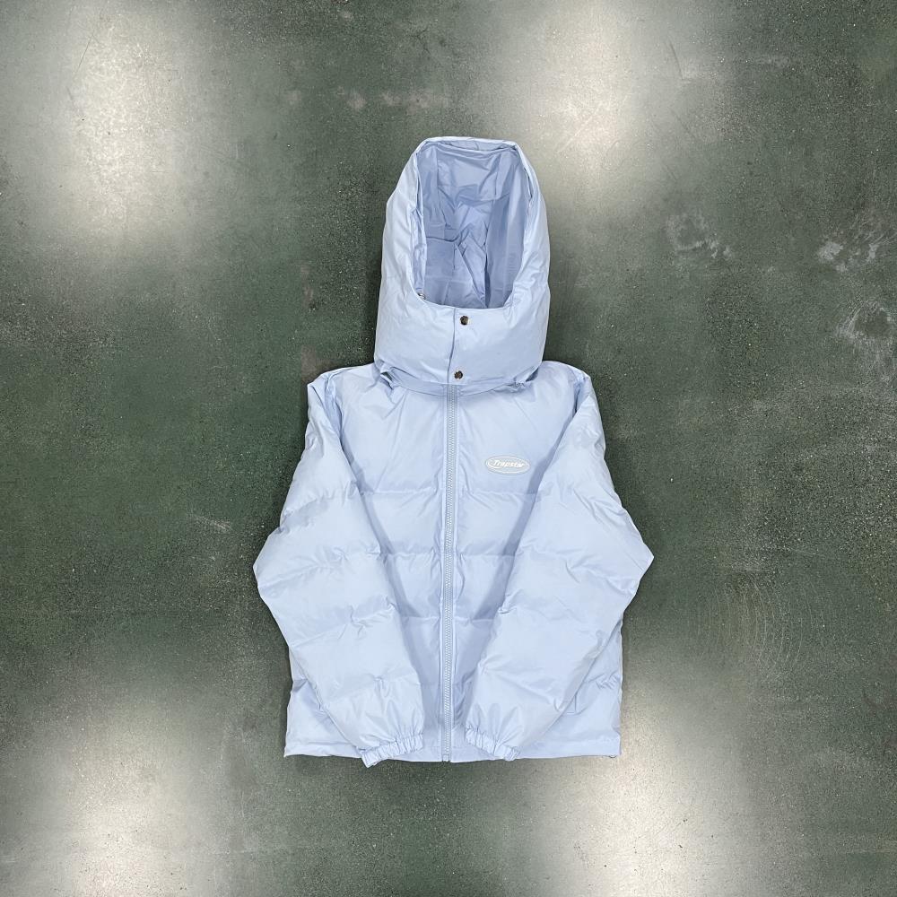 Trapstar Hyperdrive Detachable Hooded Puffer Jacket Ice Blue Hombre - FW22  - ES