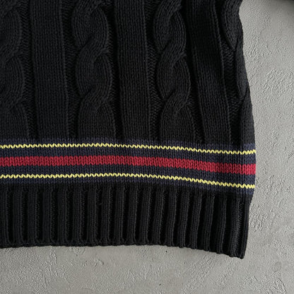 v-neck sweater black