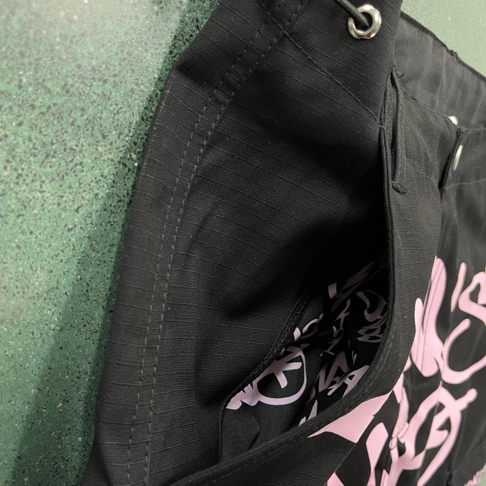 Black Graff Cargos (Pink Logo)