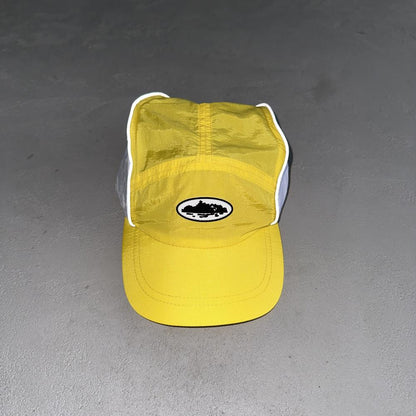 drawstring hat yellow