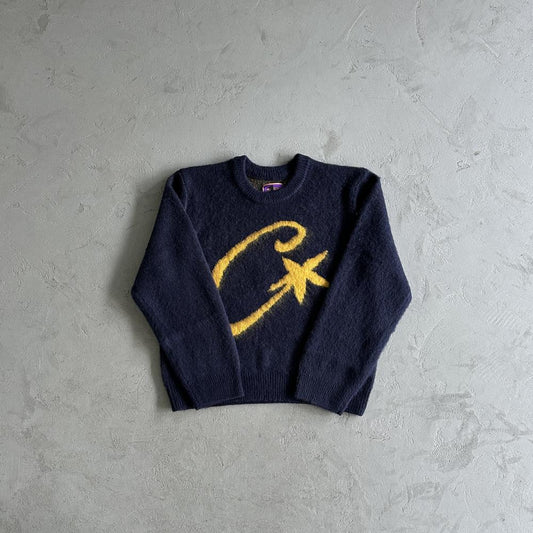 c star mohairknit sweater navy