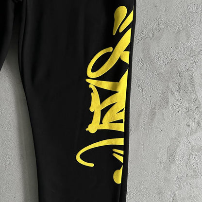 team syna jogger blacksafety yellow