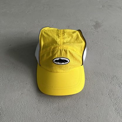 drawstring hat yellow