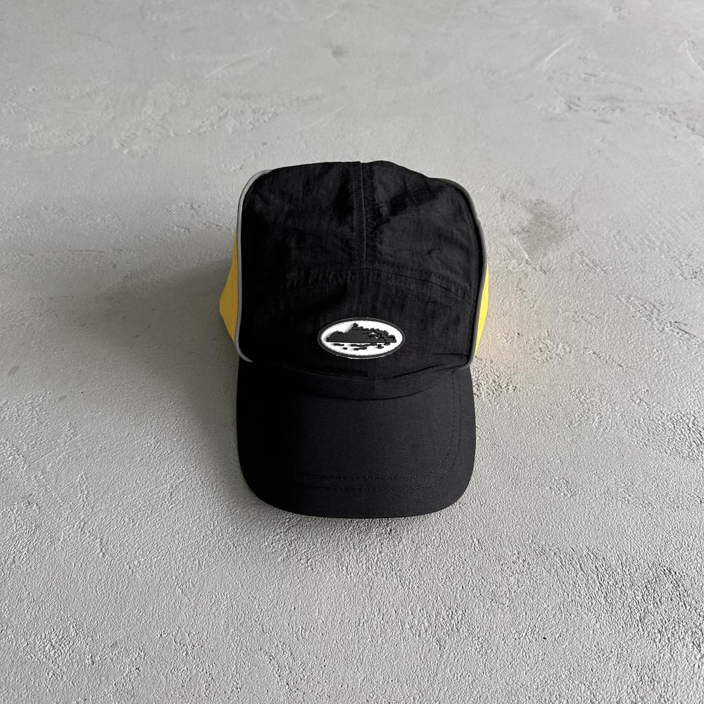 drawstring hat yellow