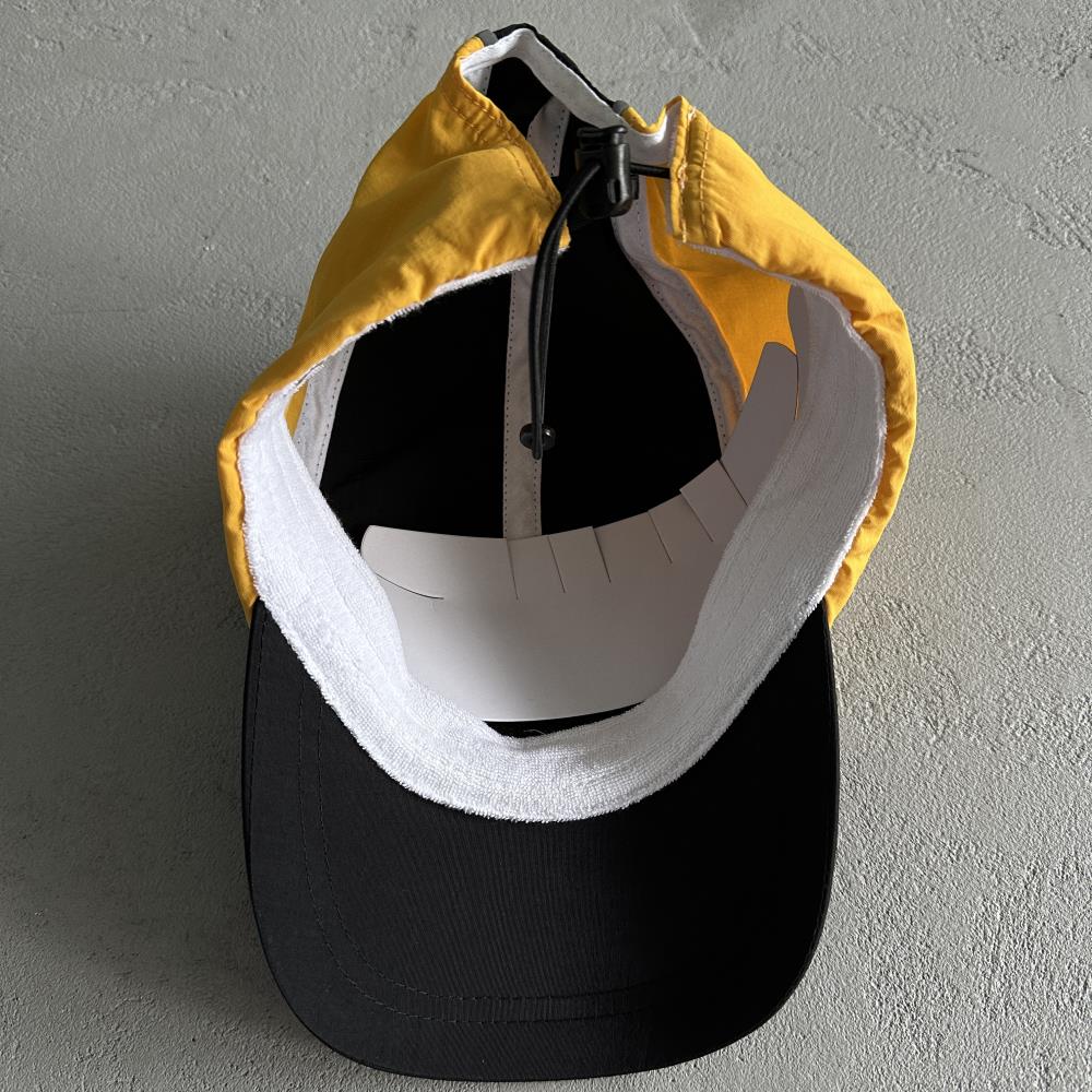 drawstring hat yellow