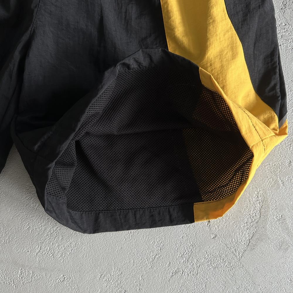 Alcatraz Sun & Rain Shorts-Black & Yellow