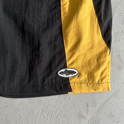 Alcatraz Sun & Rain Shorts-Black & Yellow