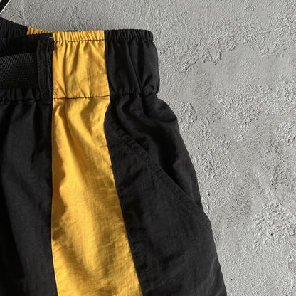 Alcatraz Sun & Rain Shorts-Black & Yellow