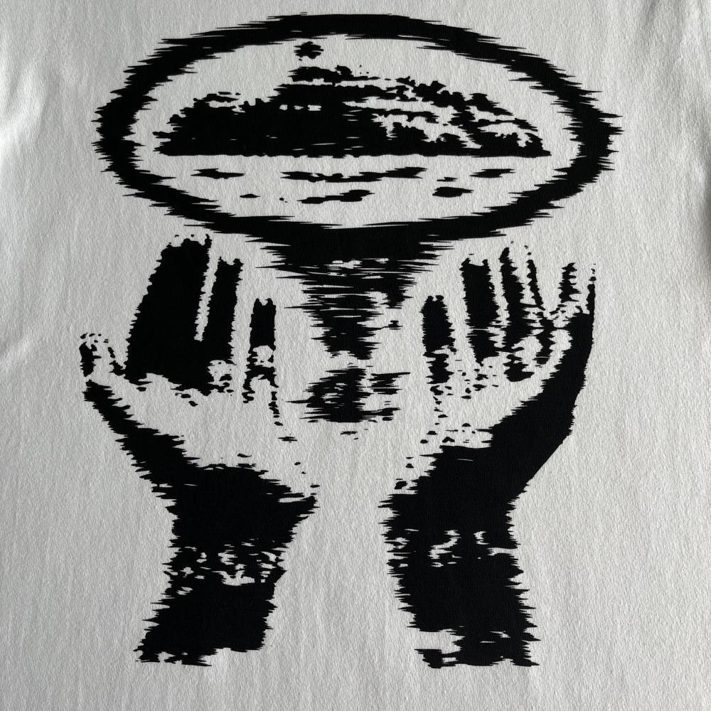 Alcatraz hand print t-shirt