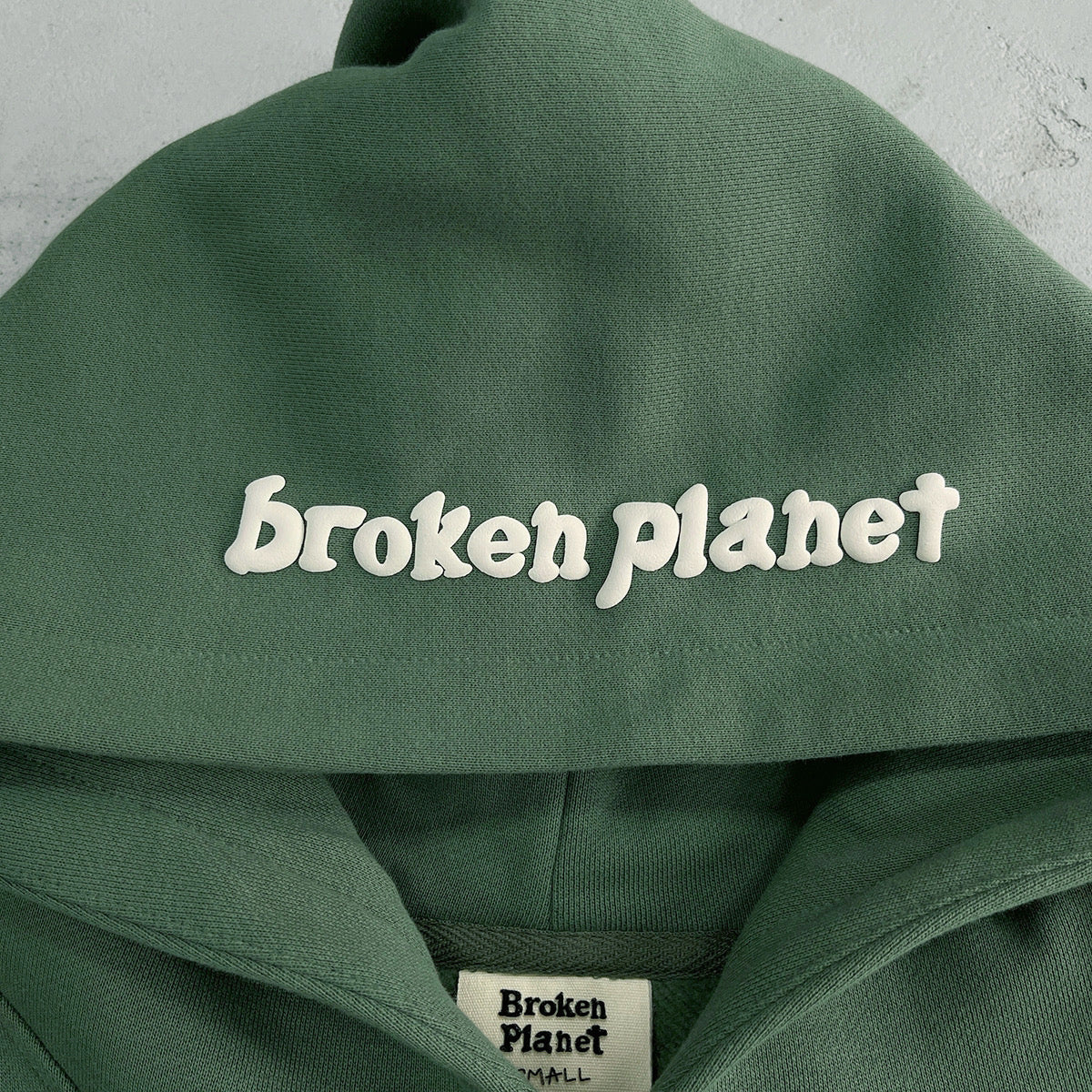 BPM “space trails”hoodie - green