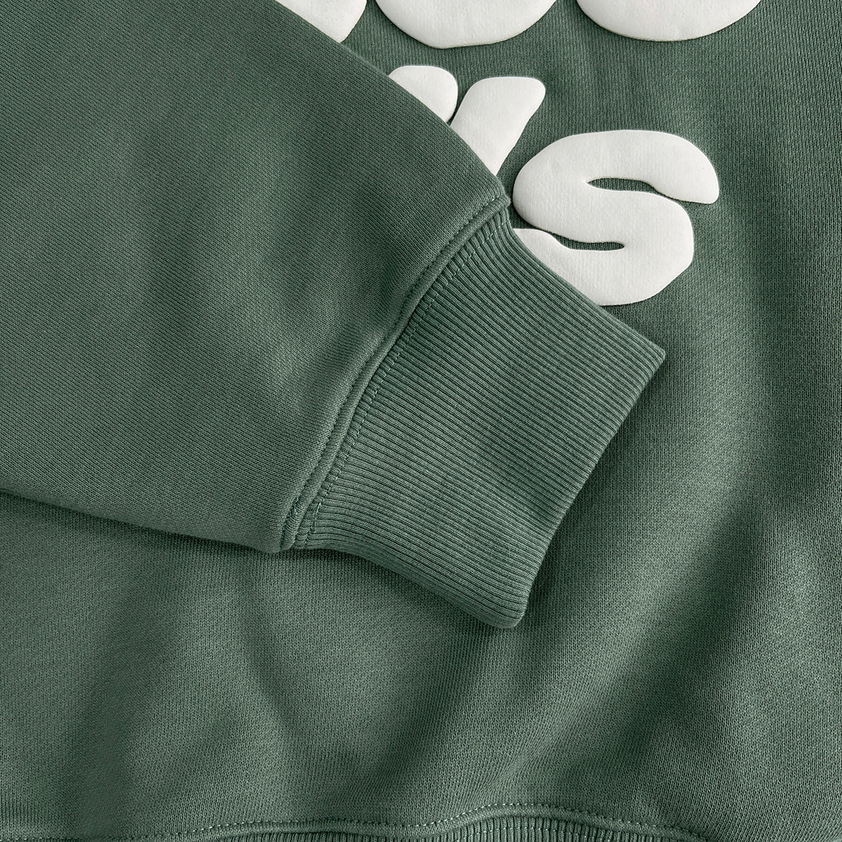 BPM “space trails”hoodie - green