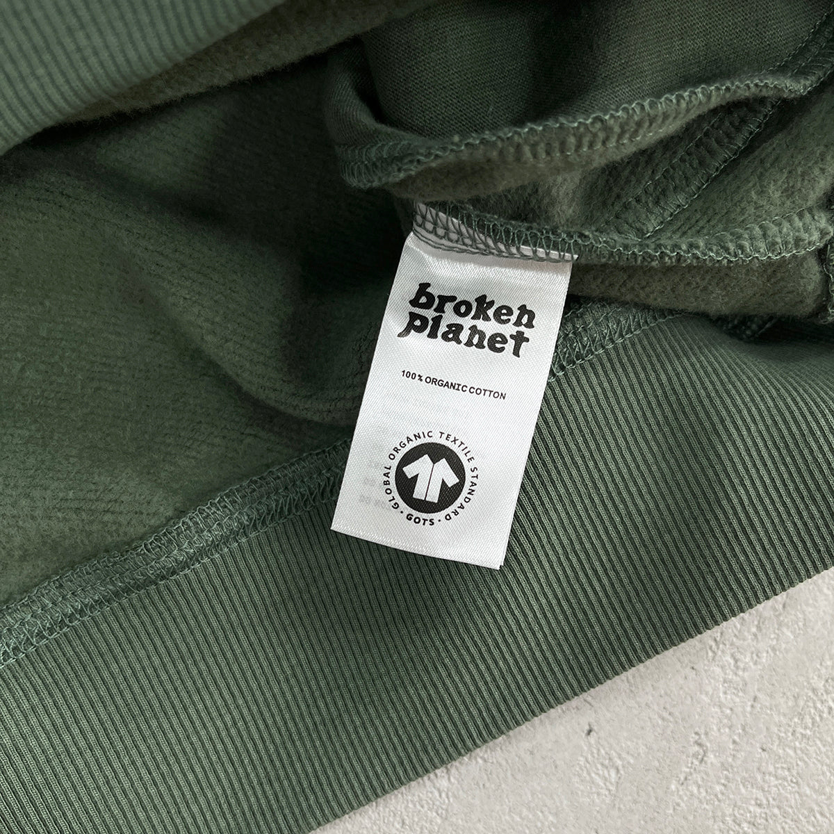 BPM “space trails”hoodie - green