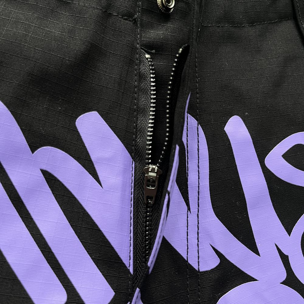 Black Graff Cargos (Purple Logo) Minus Two – ROGEDA T