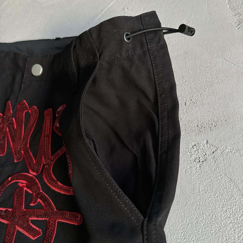 Black Graff Cargos (Sequin Logo)