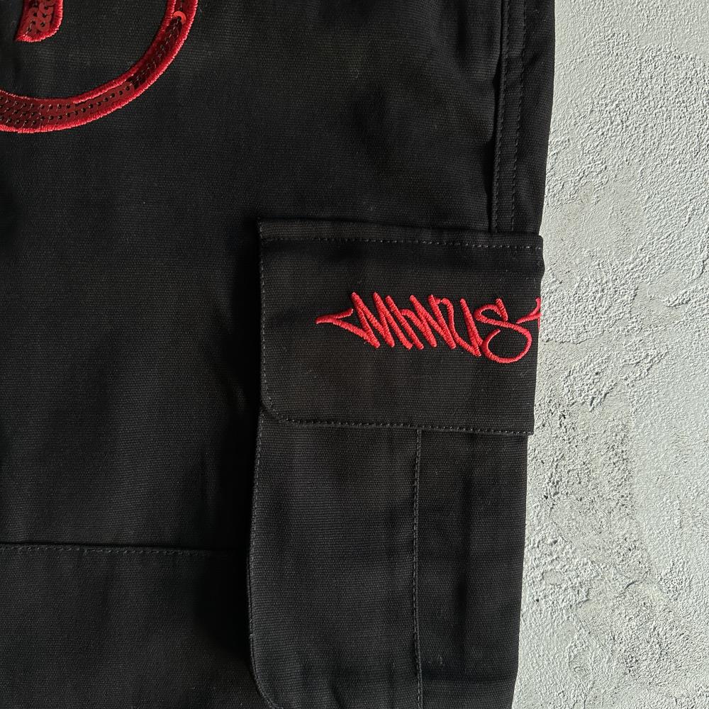 Black Graff Cargos (Sequin Logo)