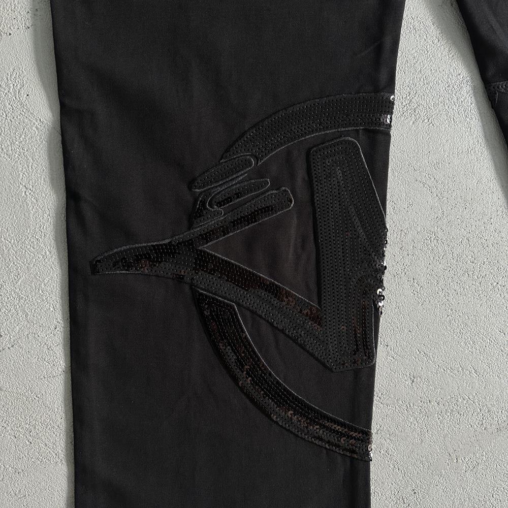 Black Graff Cargos (Sequin Logo)