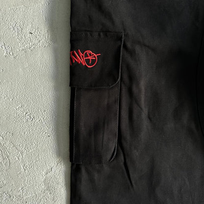 Black Graff Cargos (Sequin Logo)