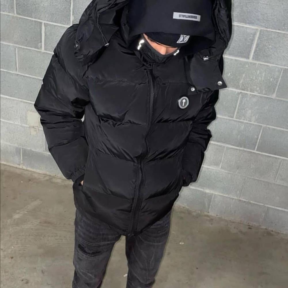 Black Irongate Jacket Detachable Hood,Trapstar jacket,Top quality ...