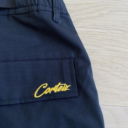 Corteiz Black Yellow Logo Cargo