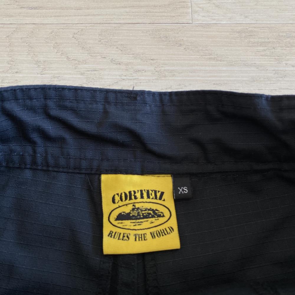 Corteiz Black Yellow Logo Cargo