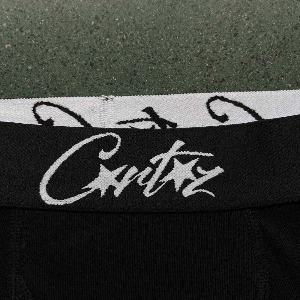 Corteiz (3-pack) ALCATRAZ Boxer Briefs-C Star Black