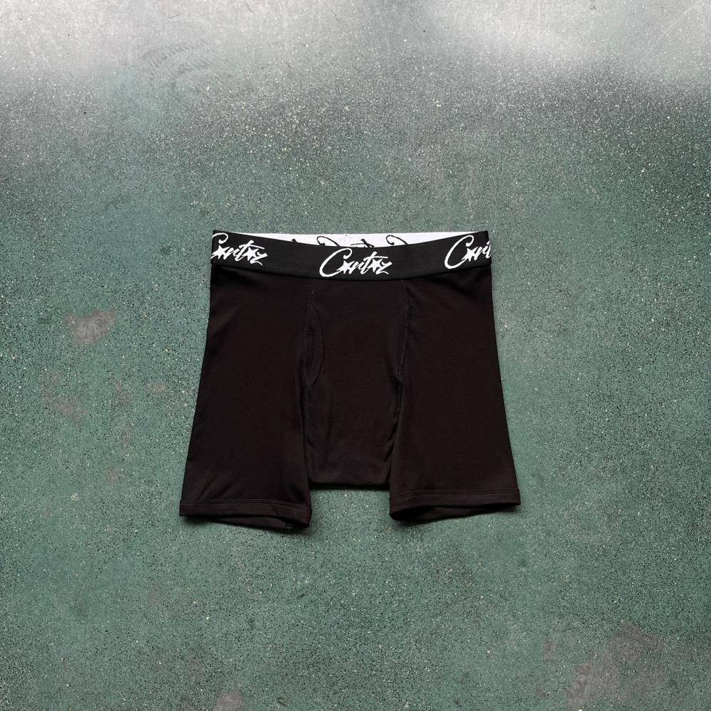 Corteiz (3-pack) ALCATRAZ Boxer Briefs-C Star Black