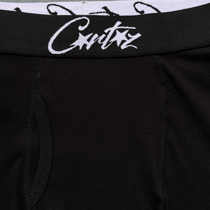 Corteiz (3-pack) ALCATRAZ Boxer Briefs-C Star Black