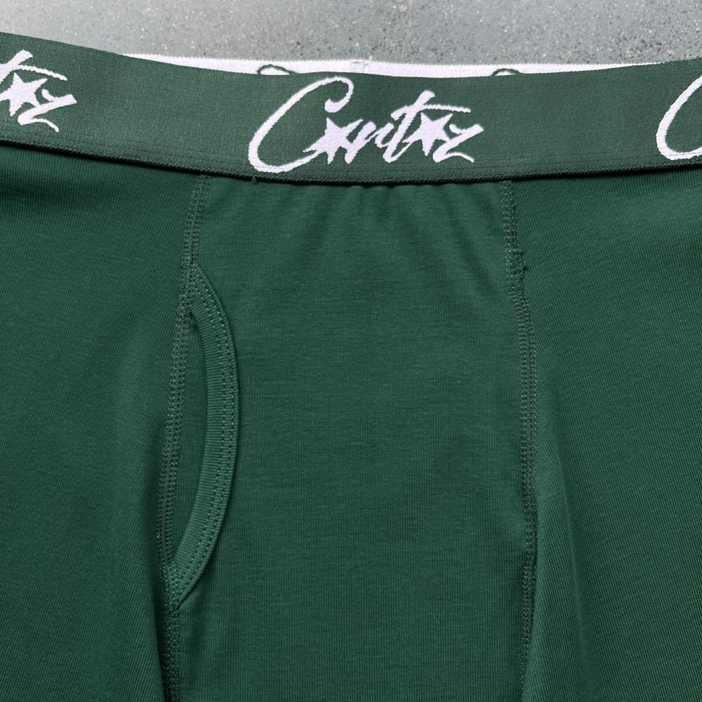 Corteiz (3-pack) ALCATRAZ Boxer Briefs-C Star Green