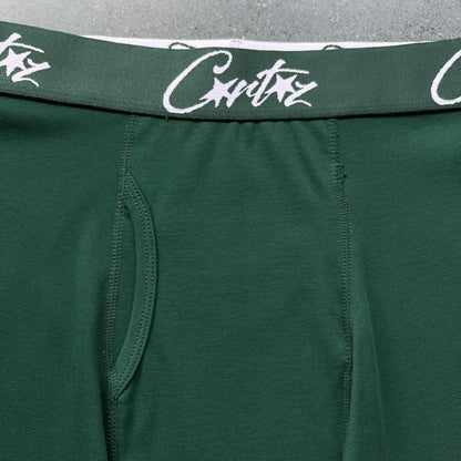 Corteiz (3-pack) ALCATRAZ Boxer Briefs-C Star Green