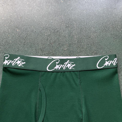 Corteiz (3-pack) ALCATRAZ Boxer Briefs-C Star Green