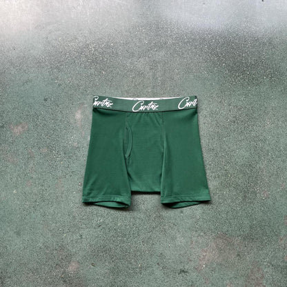 Corteiz (3-pack) ALCATRAZ Boxer Briefs-C Star Green