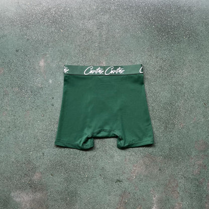 Corteiz (3-pack) ALCATRAZ Boxer Briefs-C Star Green