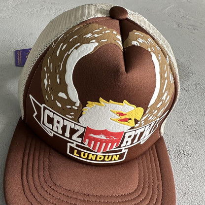 Eagle Trucker Cap-Brown