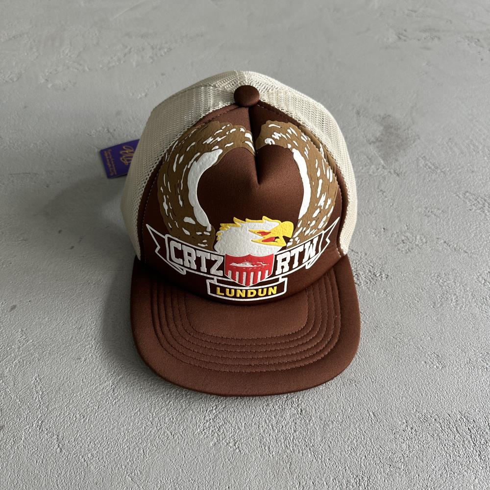 Eagle Trucker Cap-Brown