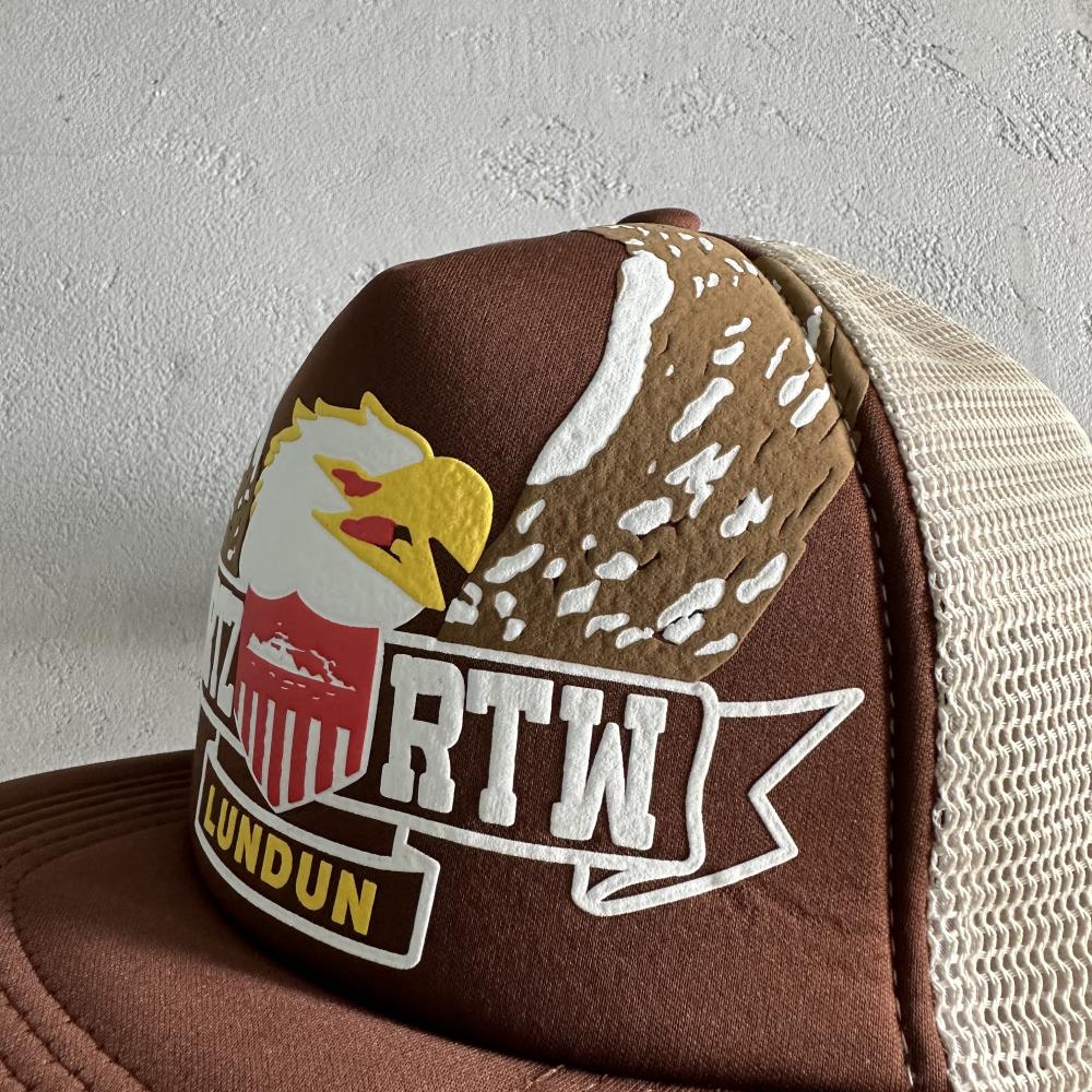 Eagle Trucker Cap-Brown