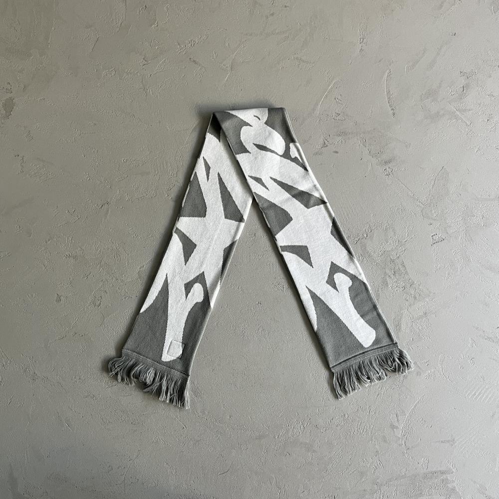 Grey and White Scarf-wraps