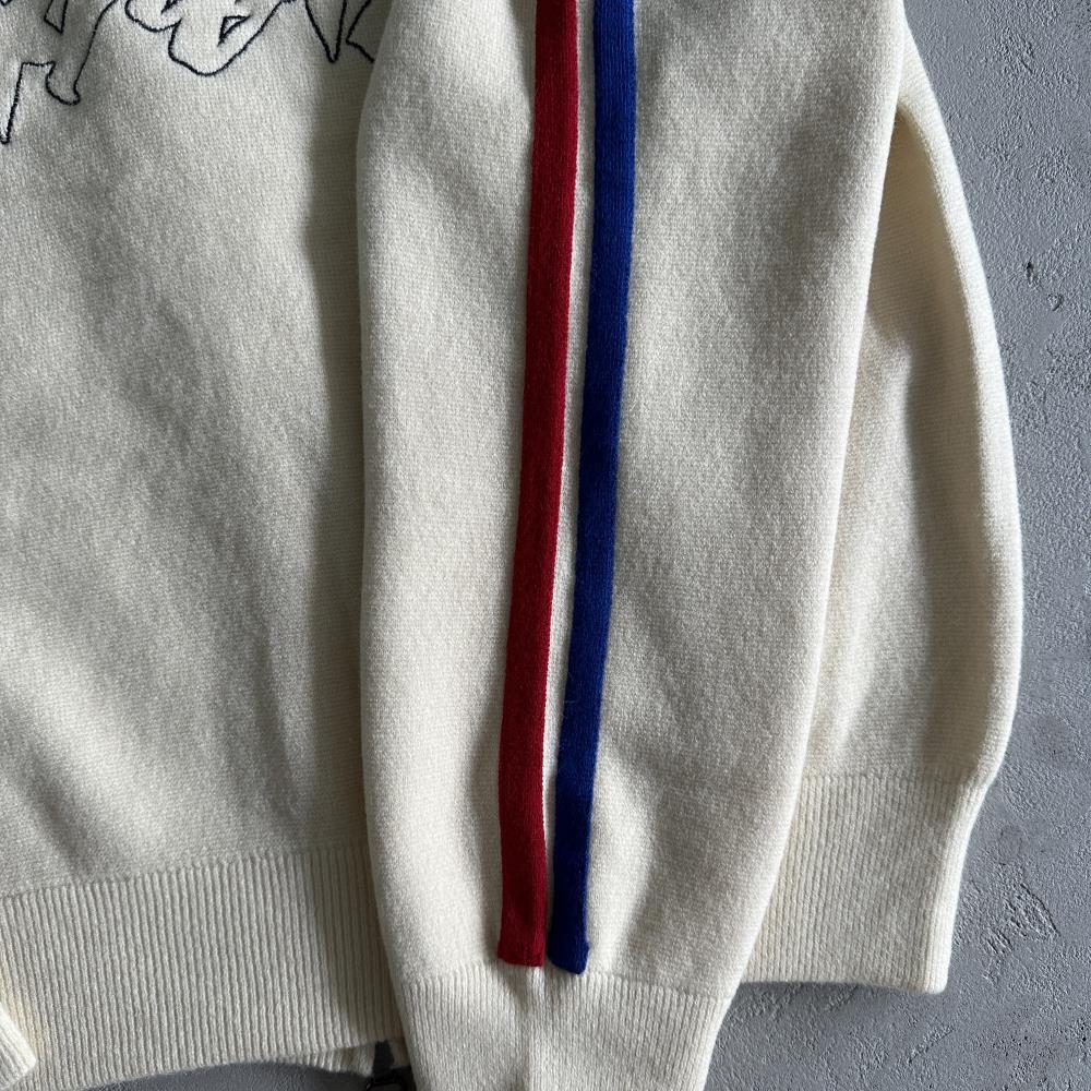 Knit zip up fleece