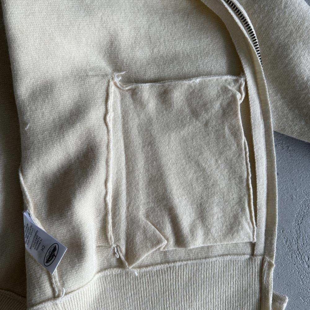 Knit zip up fleece