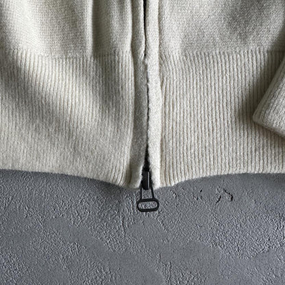 Knit zip up fleece