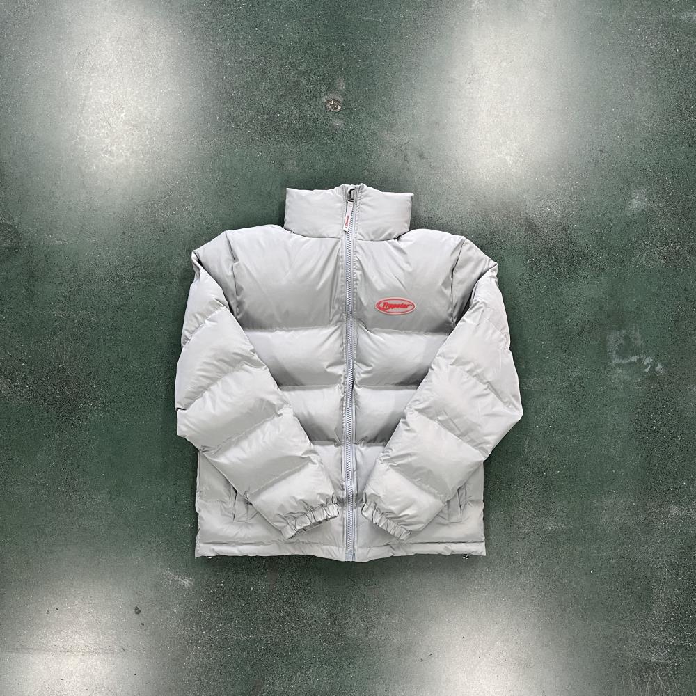 LIGHT GREY/RED HYPERDRIVE 2.0 BOMBER JACKET