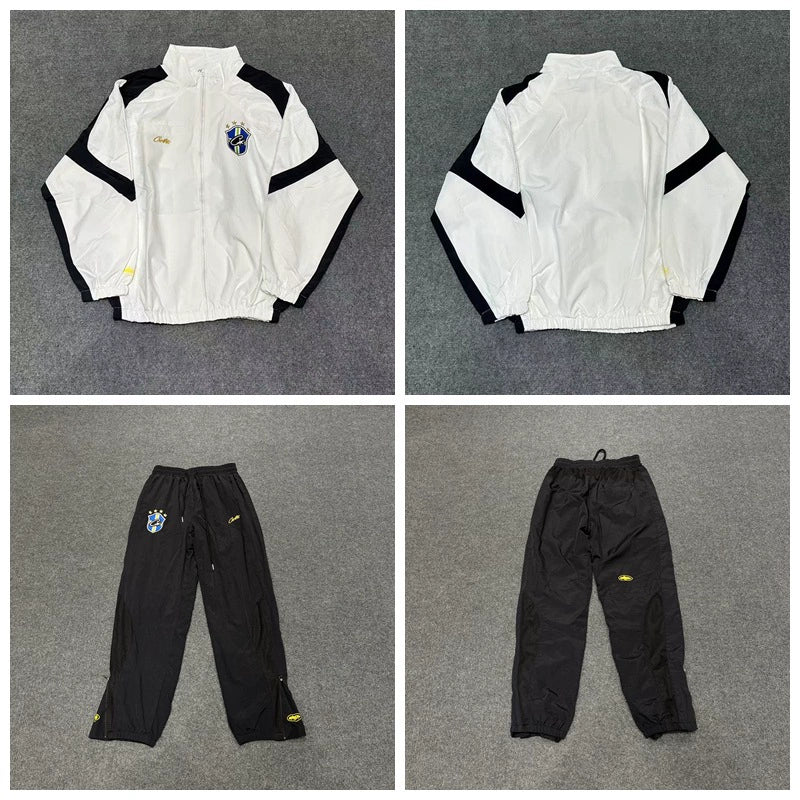 Corteiz Alcatraz Embroidered Logo Woven Casual Sportswear Set