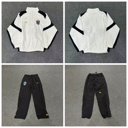 Corteiz Alcatraz Embroidered Logo Woven Casual Sportswear Set