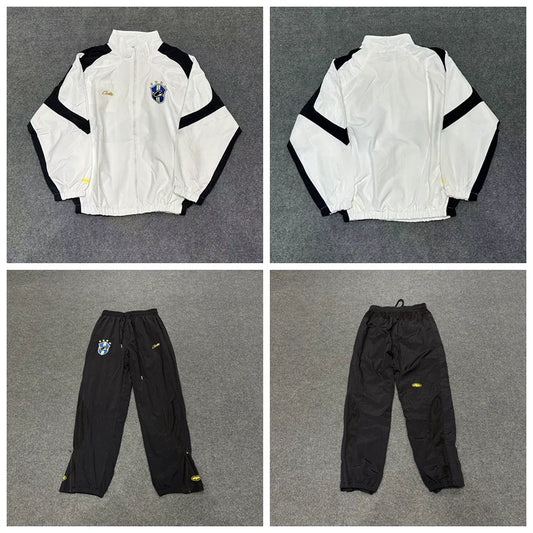 Corteiz Alcatraz Embroidered Logo Woven Casual Sportswear Set