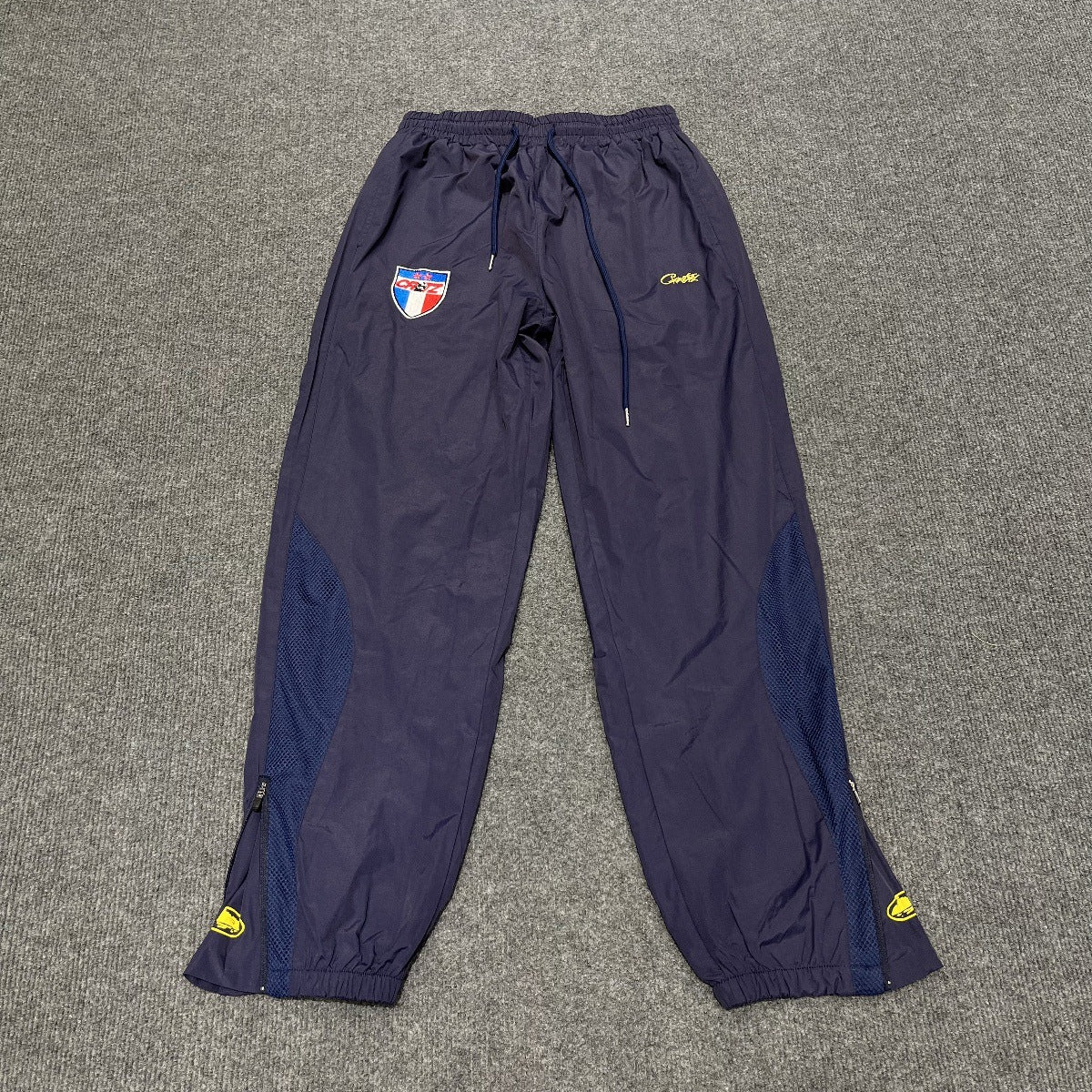 Corteiz Alcatraz Embroidered Logo Woven Casual Navy Sportswear Set