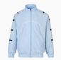 Color-blocked embroidered letter windproof sports set Sky Blue