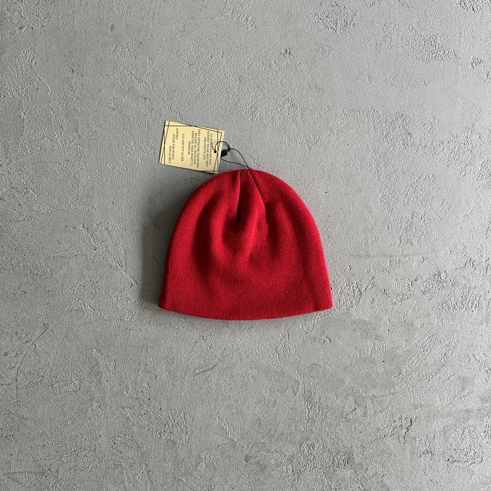 Side embroidered cold hat-red