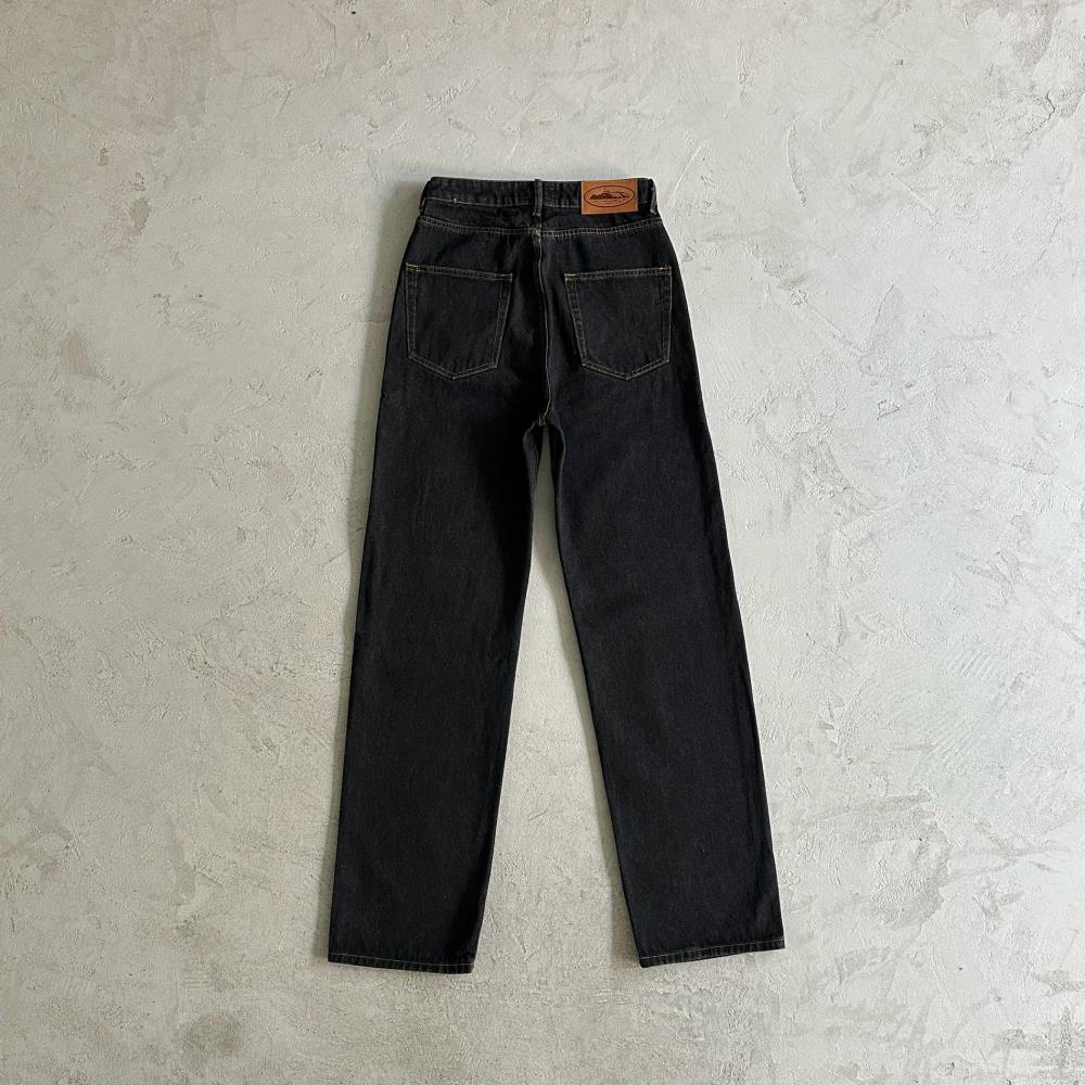 CR island baggy jeans-black