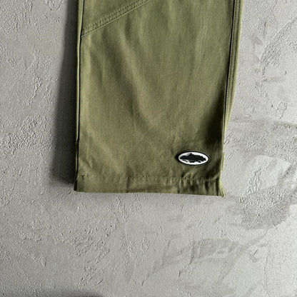 Slant pocket military green Bottoms