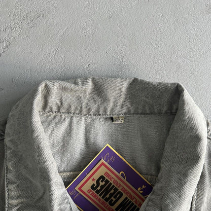 c-star denim jacket-grey