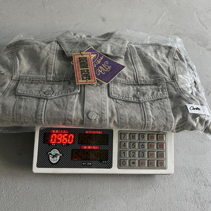 c-star denim jacket-grey